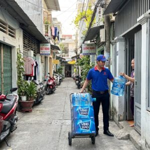 Giao nước Vĩnh Hảo tận nơi tại hẻm và chung cư đường Bế Văn Cấm