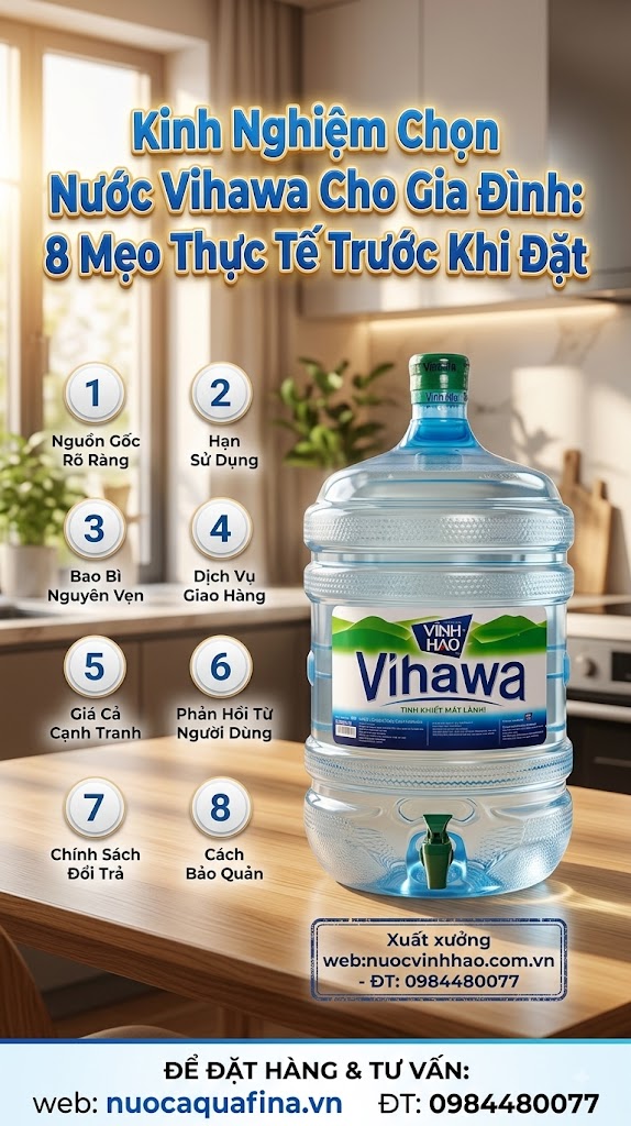 kinh nghiệm đặt nước Vihawa lần đầu