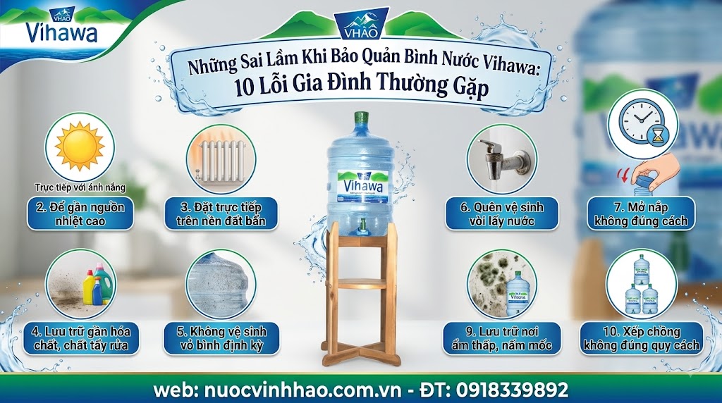 Cách bảo quản nước Vihawa